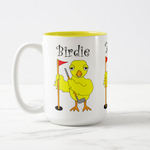 Birdie Golfer Chick Zweifarbige Tasse