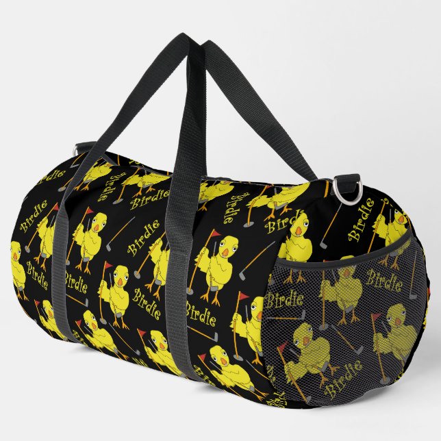 Birdie Golfing Chick Duffle Bag (Rechte Ecke)