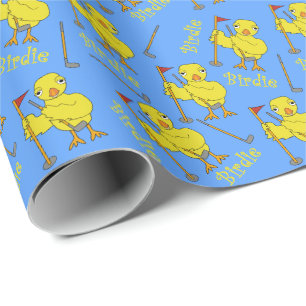 Birdie Golfing Chick Geschenkpapier