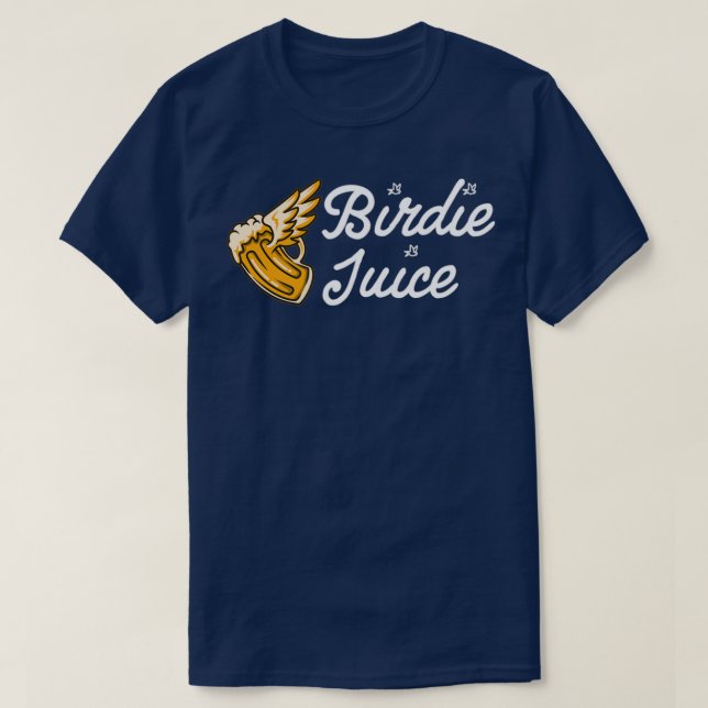Birdie Juice Funny Golf T-Shirt (Design vorne)