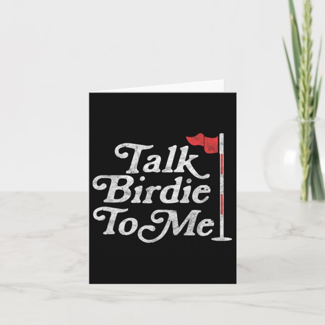 Birdie To Me Funny Golfer Vater Vathers Day Golf G Karte (Vorderseite)