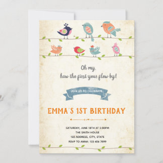 Birdies Birthday Einladung