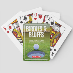Birdies & Bluffs Golf Spielkarten Lustiger Golfe