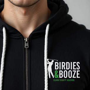 Birdies & Booze Adult Golf Club Mitglied Geburtsta Hoodie