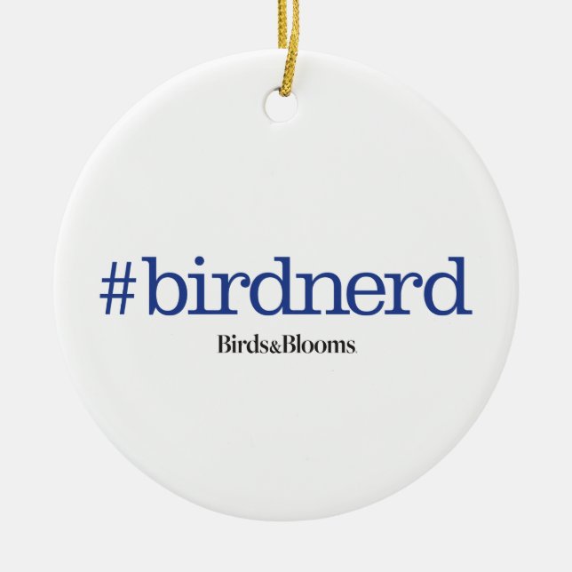 #birdnerd keramikornament (Vorne)