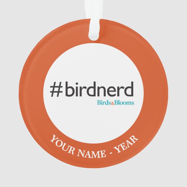 #BirdNerd Ornament (Rückseite)