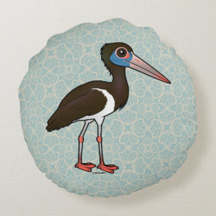 Birdorable Abdim's Stork Rundes Kissen