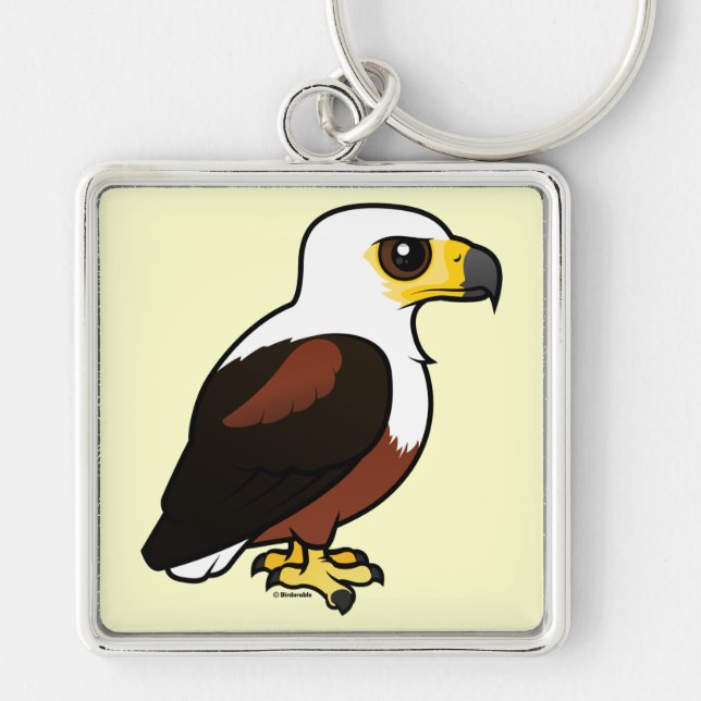 Birdorable Afrikaner Fisch-Eagle Schlüsselanhänger (Vorne)