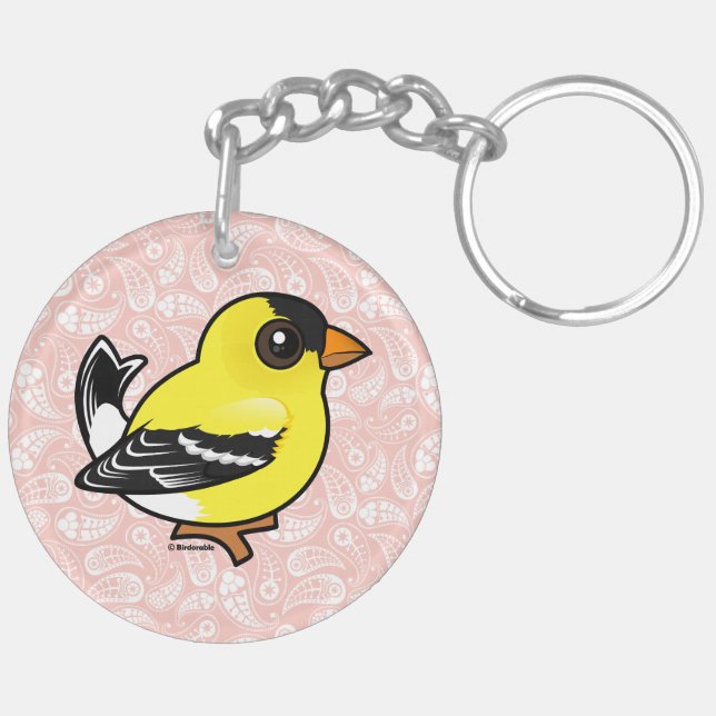 Birdorable American Goldfinch Schlüsselanhänger (Rückseite komplett)