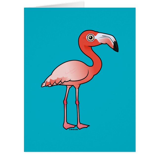 Birdorable Amerikaner-Flamingo (Vorderseite)