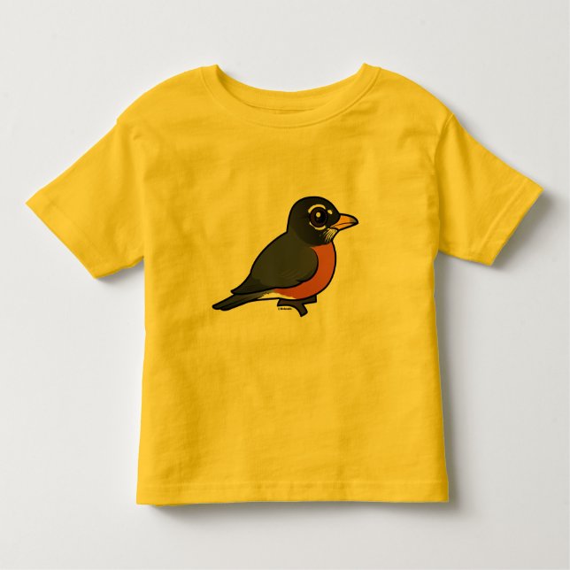 Birdorable Amerikaner Robin Kleinkind T-shirt (Vorderseite)