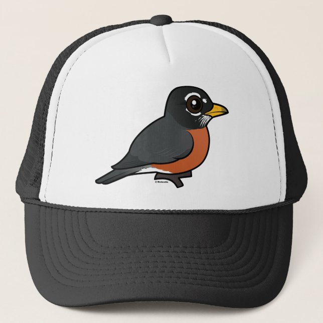 Birdorable Amerikaner Robin Truckerkappe (Vorderseite)
