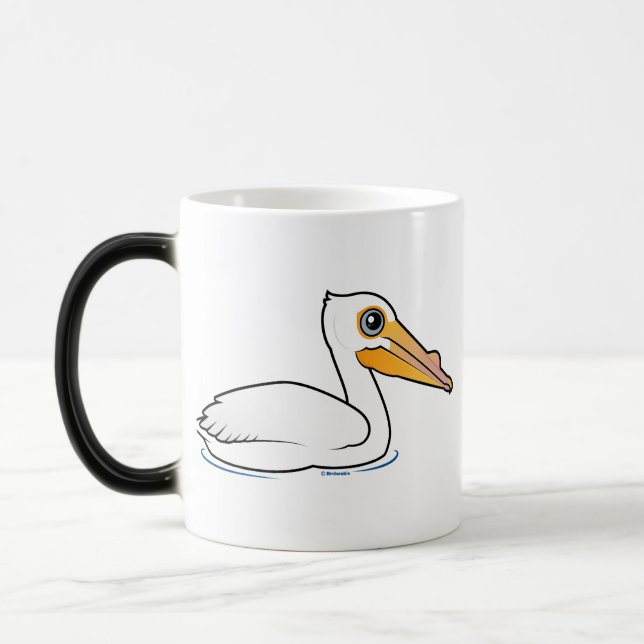 BIrdorable amerikanischer weißer Pelikan Verwandlungstasse (Links)