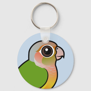 Birdorable Ananas Grünes-cheeked Conure Schlüsselanhänger