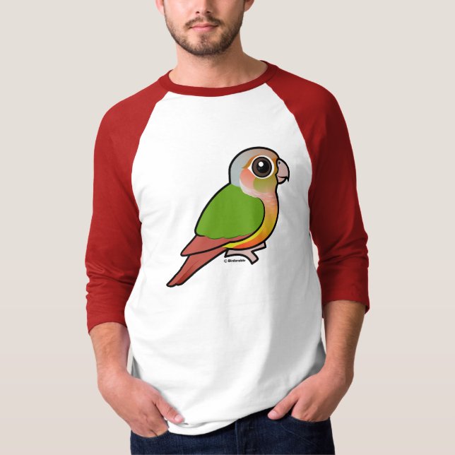Birdorable Ananas Grünes-cheeked Conure T-Shirt (Vorderseite)