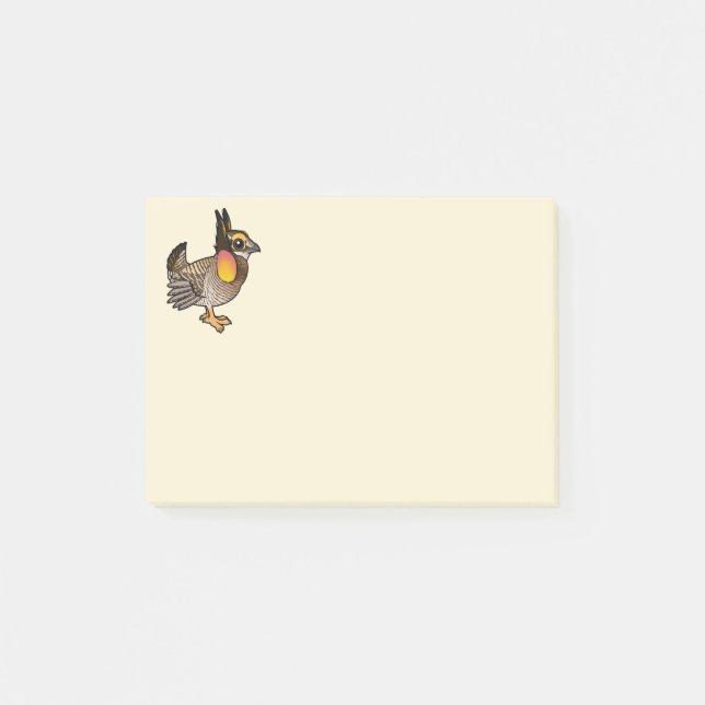 Birdorable Attwaters Grasland-Huhn Post-it Klebezettel (Vorderseite)