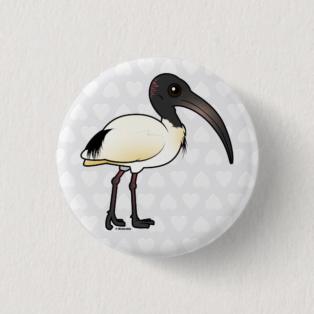 Birdorable Australian Ibis Button (Vorderseite)