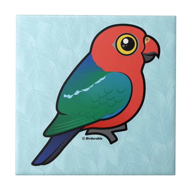 Birdorable-Australian King-Parrot Fliese (Vorderseite)