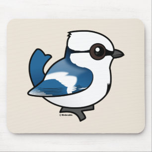 Birdorable Azure Tit Mousepad