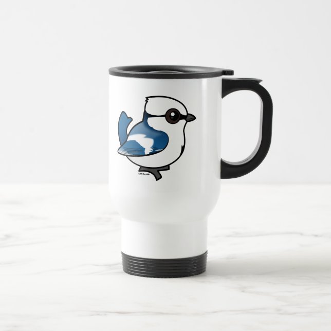 Birdorable Azure Tit Reisebecher (Rechts)