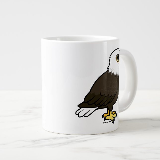 Birdorable Bald Eagle Jumbo-Tasse (Vorderseite Rechts)