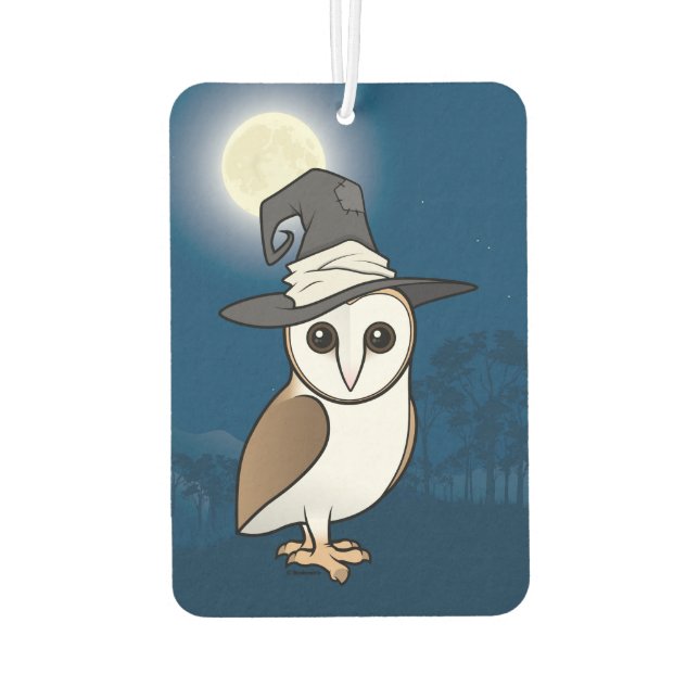 Birdorable Barn Owl Hexe Autolufterfrischer (Rückseite)