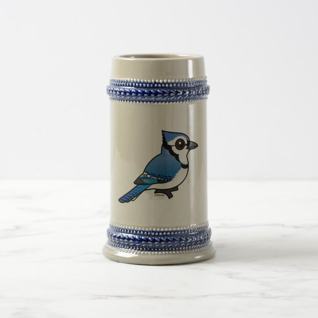 Birdorable Blau-Jay Bierglas (Mittel)