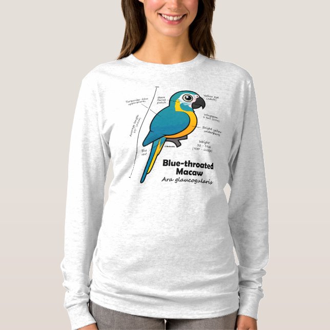 Birdorable Blaulenzstatistiken T-Shirt (Vorderseite)
