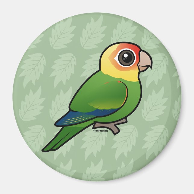 Birdorable Carolina Parakeet Magnet (Vorne)