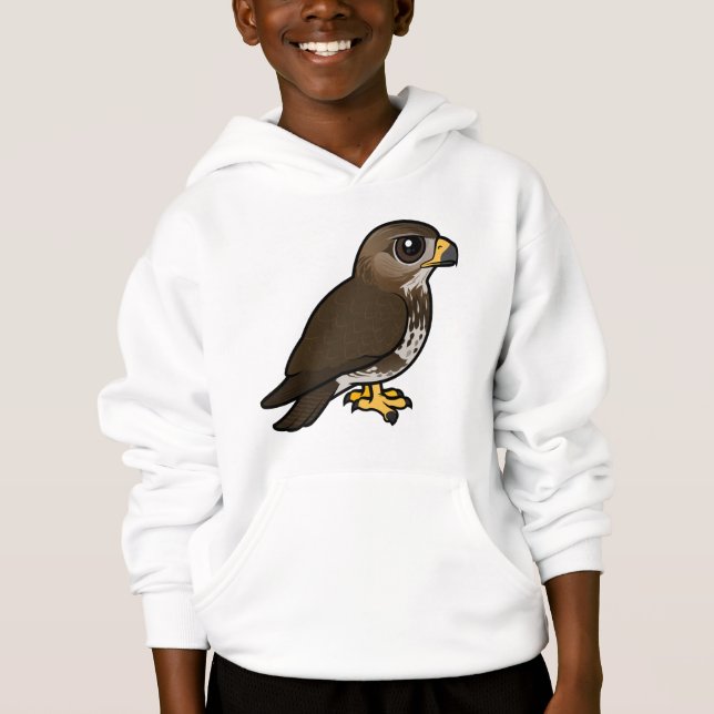 Birdorable Common-Bussard Hoodie (Vorderseite)