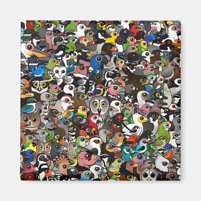 Birdorable Crowd Magnet (Vorne)