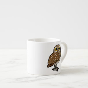 Birdorable, das Eule gräbt Espressotasse