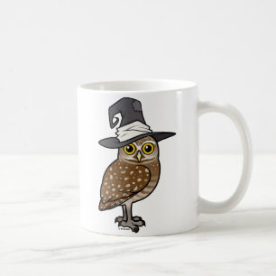 Birdorable, das Eulen-Hexe gräbt Kaffeetasse