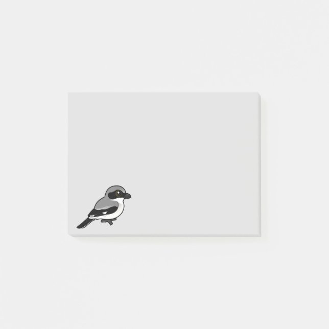 Birdorable Dummkopf Shrike Post-it Klebezettel (Vorderseite)