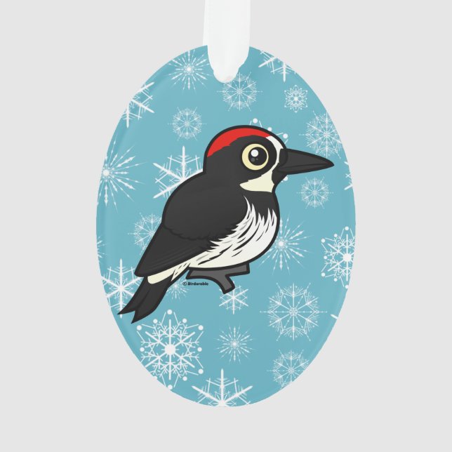 Birdorable Eichel-Specht Ornament (Rückseite)