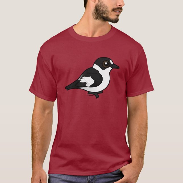 Birdorable ergatterte Flycatcher T-Shirt (Vorderseite)