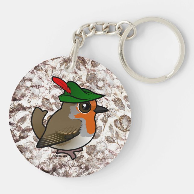 Birdorable European Robin Hood Schlüsselanhänger (Rückseite)