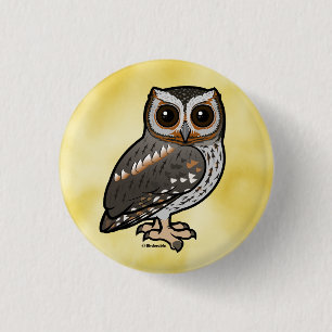 Birdorable Flammulment Owl Button