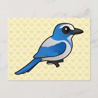 Birdorable Florida Scrub-Jay Postkarte