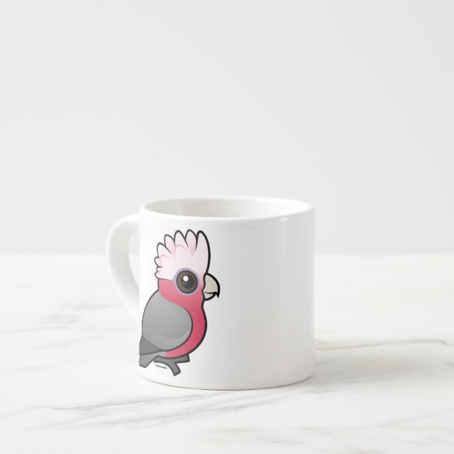 Birdorable Galah Espressotasse (Vorderseite Links)