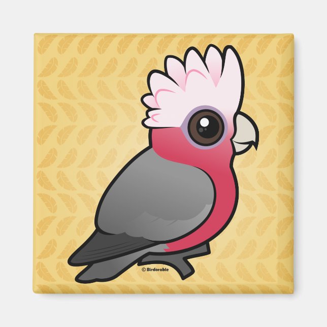 Birdorable Galah Magnet (Vorne)