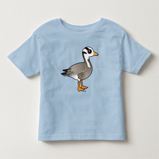 Birdorable Gans mit Bar Kleinkind T-shirt (Vorderseite)