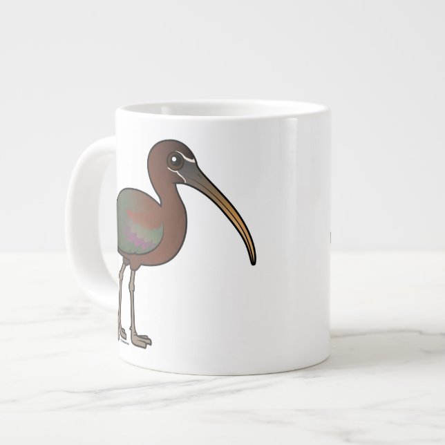Birdorable glattes IBIS Jumbo-Tasse (Vorderseite Links)