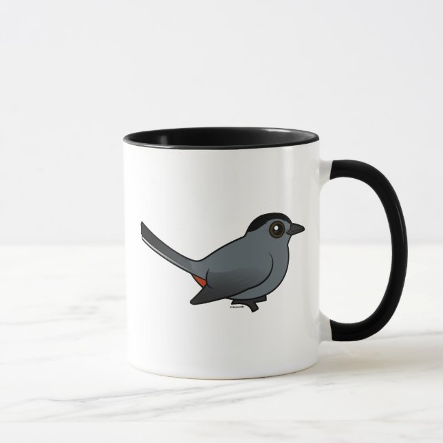 Birdorable grauer Catbird Tasse (Rechts)