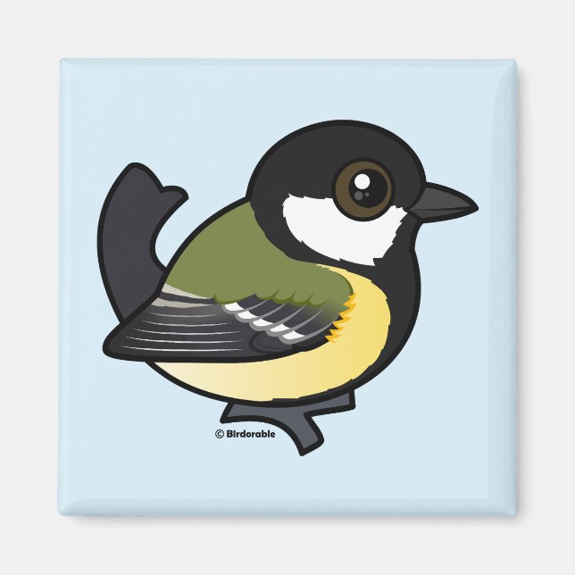 Birdorable Great Tit Magnet (Vorne)