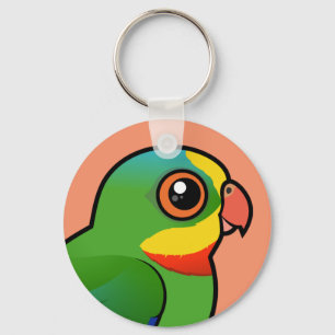 Birdorable großartiger Papagei Schlüsselanhänger