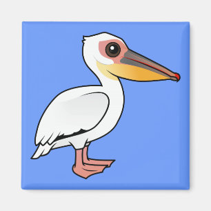 Birdorable großer weißer Pelikan Magnet
