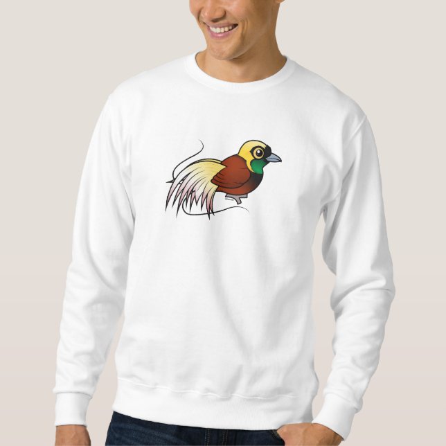 Birdorable größeres Vogel-von-Paradies Sweatshirt (Vorderseite)