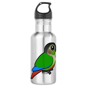 Birdorable Grünes-cheeked Conure Edelstahlflasche
