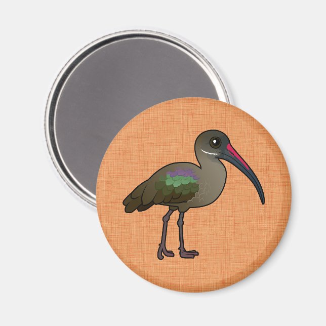 Birdorable Hadada Ibis Magnet (Vorderseite/Rückseite)